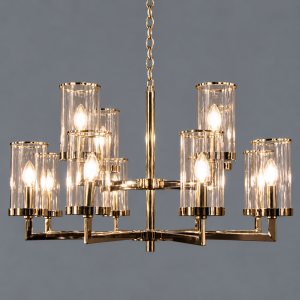 Żyrandol Elegance 15741, 12 punktów świetlnych, kolor chrom, średnica 84 cm