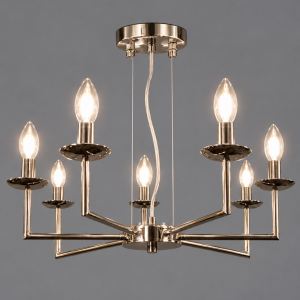Żyrandol Elegance 15743, 7 punktów świetlnych, kolor chrom, średnica 70 cm.