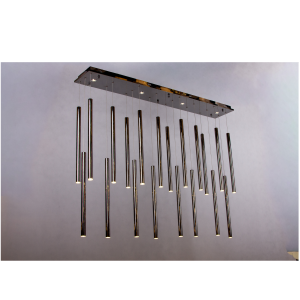 Lampa wisząca MODERNO 15472, czerń polerowana, wymiar bazy: 120 x 20 cm, 24x1W LED