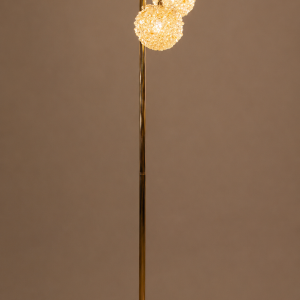Lampa stojąca ELEGANCE 16053, złota, wysokość 165 cm, średnica 50 cm, 3x7W