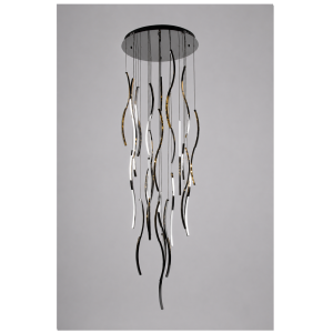 Lampa wisząca MODERNO 15893, kolor czerń polerowana, maksymalna długość 400 cm