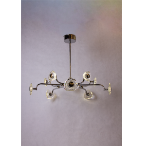 Lampa wisząca 16096, chrom, średnica 98 cm, maksymalna długość lampy 120 cm, kryształ