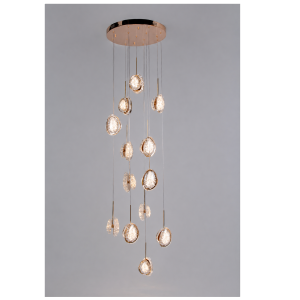 Lampa wisząca MODERNO 16104, złoto, średnica 50cm, maksymalna długość lampy 400 cm