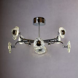 Lampa wisząca 16095, chrom, średnica 74 cm, maksymalna długość lampy 120 cm, kryształ